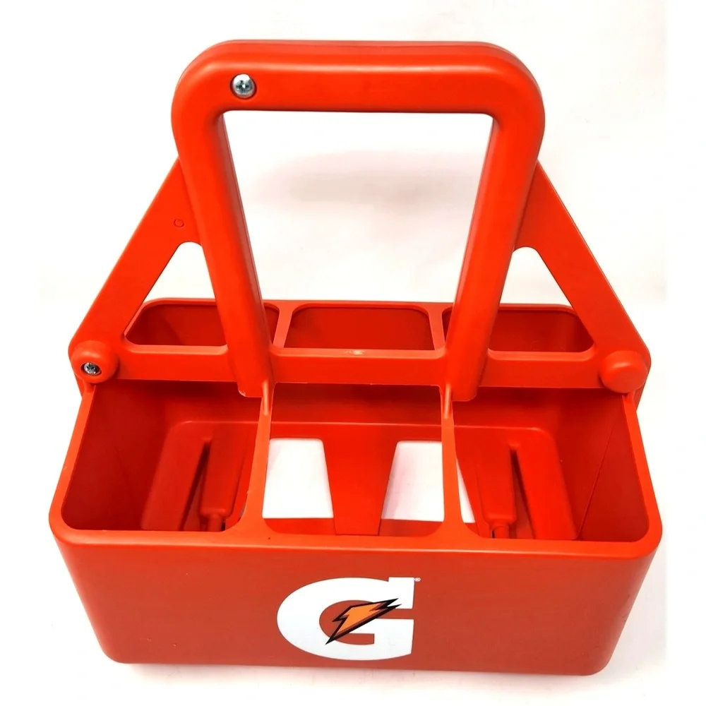 Gatorade Sports Caddy Hydration Rack 6 Bottle Carrier Plastic Team Gear Utility